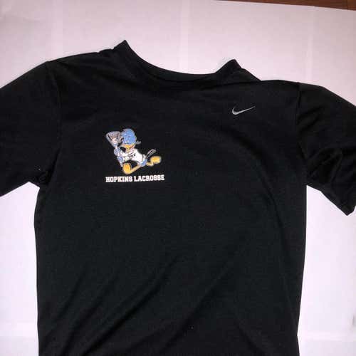 Black Nike Johns Hopkins Lacrosse Dri-Fir Shirt