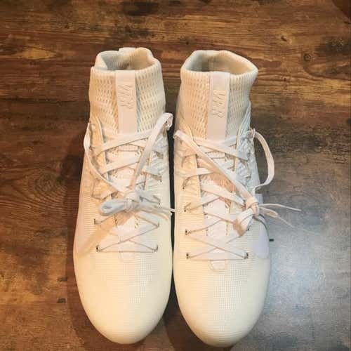 BRAND NEW (Without box) NIKE VAPOR UNTOUCHABLE 2 CLEATS - ALL WHITE - SIZE 11