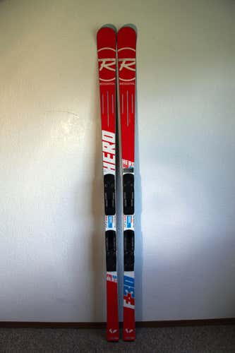 Rosignol Hero FIS GS Women's Downhill Race Skis 188 cm. with Race Plates