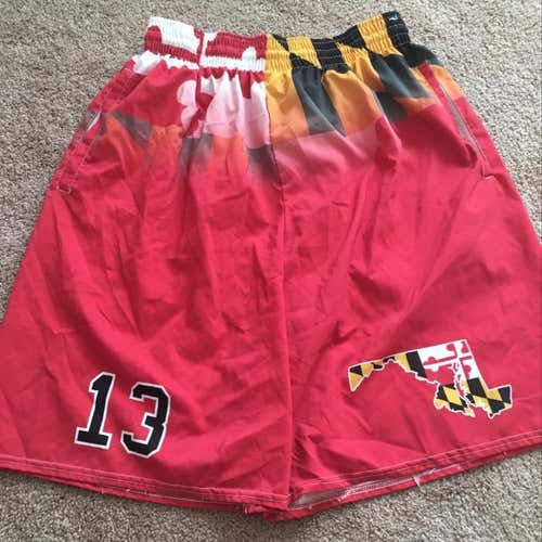 Maryland Flag Lacrosse Shorts (#13/XL)