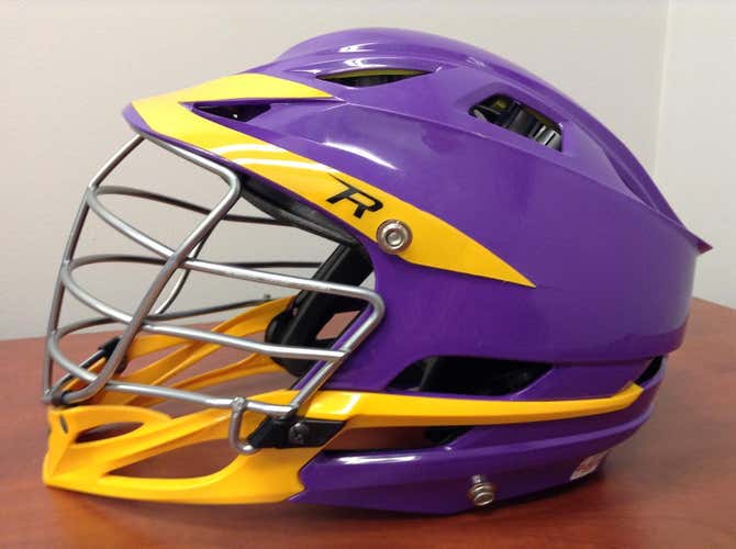 New Cascade R Helmet Adult (purple/yellow/silver)