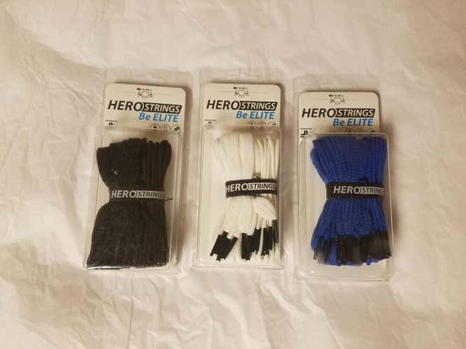 Ecd Hero Strings - 1 black, 1 white, 1 royal