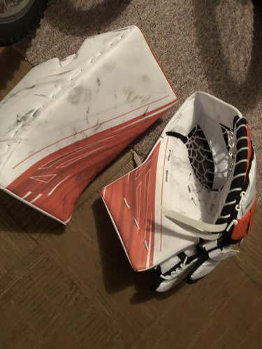 Bauer Supreme S190 Goalie Glove & Blocker Regular Senior