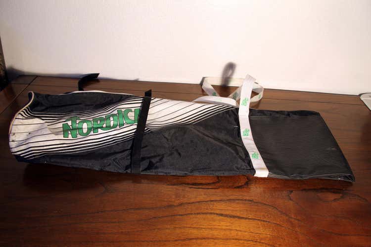 Vintage Nordica Downhill Ski Bag in Black White and Green