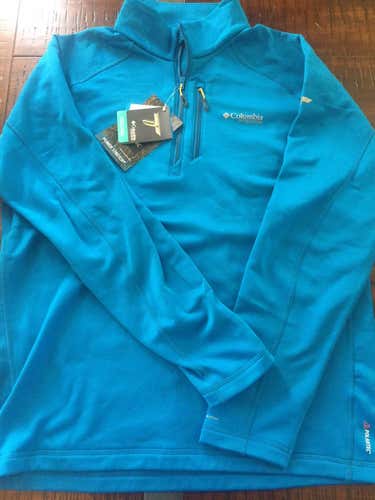 Columbia Men's Northern Ground Half Zip Fleece Base Layer Shirt Size Medium