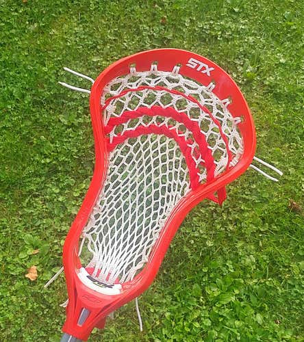 1 BNWT STX Surgeon 10 500 Lacrosse Head Hand Strung w/ Semi-Soft & StringKing Shooters