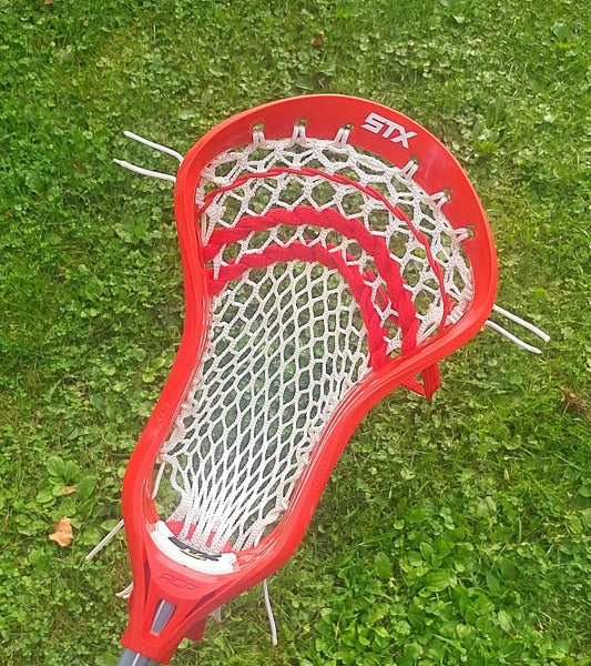 1 BNWT STX Surgeon 10 500 Lacrosse Head Hand Strung w/ Semi-Soft & StringKing Shooters