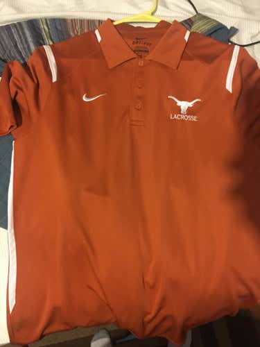 New Nike Dry Fit Texas Lacrosse Polo