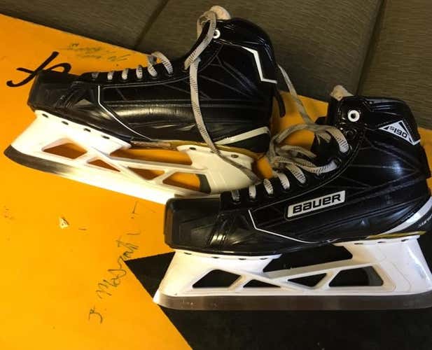 Bauer S190 Skates 9.5D with 1s Replacement Steel