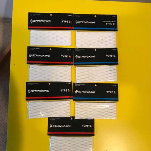 7 Pieces Of String King Type 3s And 3x Mesh