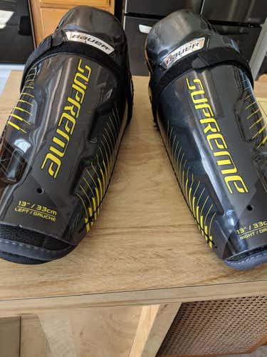Bauer Supreme S150 hockey shin pads 13"