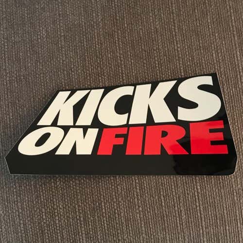 Kicks On Fire Sticker