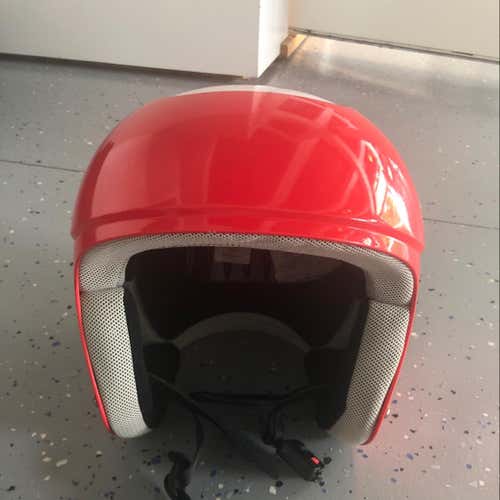 Red And White POC Hard Ear Helmet