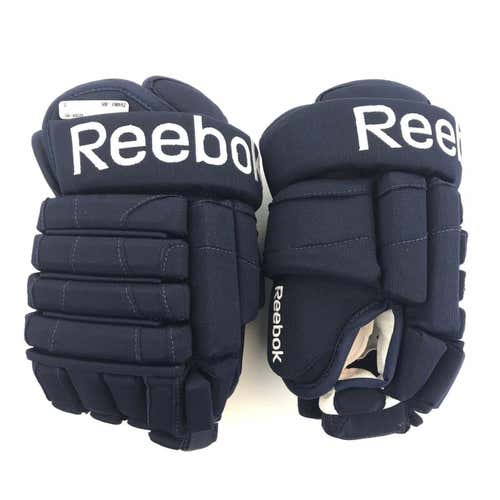 NEW! MIC REEBOK HGSTJR WINNIPEG JETS NHL PRO STOCK HOCKEY GLOVES 14" NAVY 4ROLL