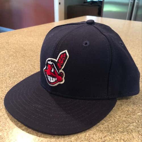 New New Era 5950 Cleveland Indians Hat Size 7 1/4