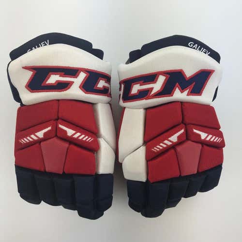 NEW! CCM TACKS WASHINGTON CAPITALS NHL PRO STOCK HOCKEY GLOVES 14" GALIEV