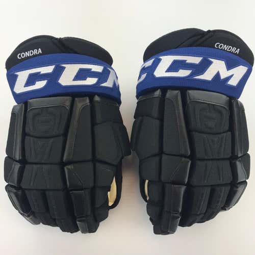 NEW! CCM TAMPA BAY LIGHTNING 3RD NHL PRO STOCK HOCKEY PLAYER GLOVES 14" CONDRA
