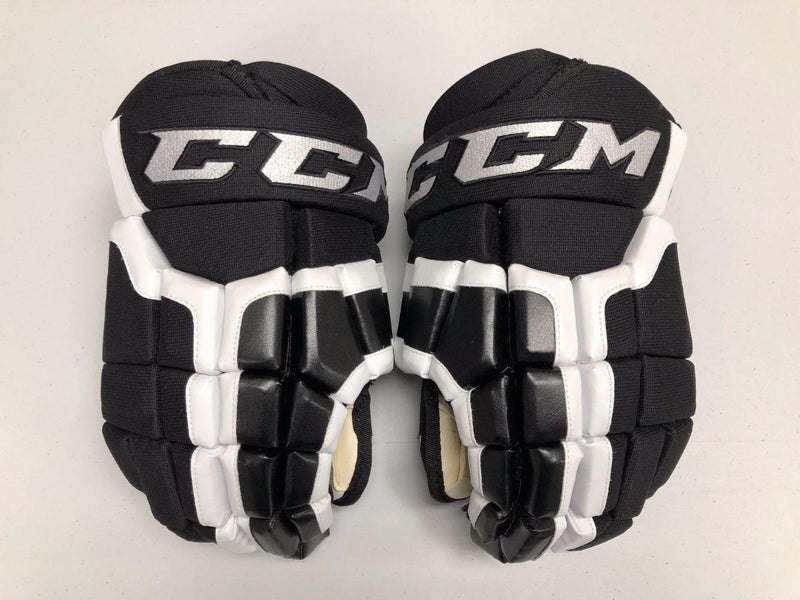 NEW! CCM NORTH BAY BATTALION OHL PRO STOCK RETURN HOCKEY PLAYER GLOVES 14" CHL