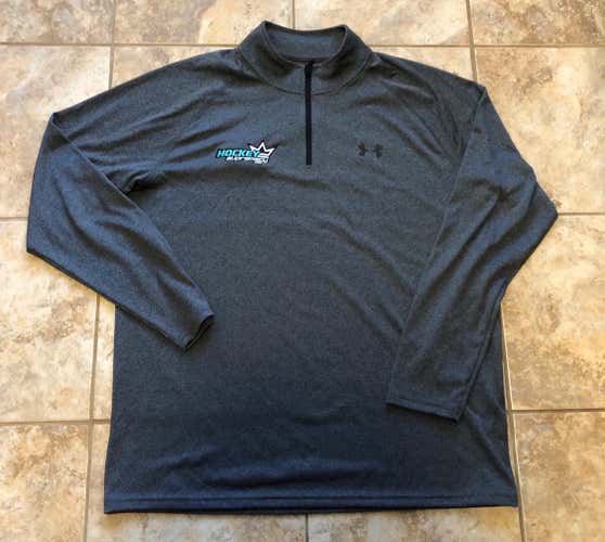 Large Under Armour Heat Gear Loose Fit Quarter Zip