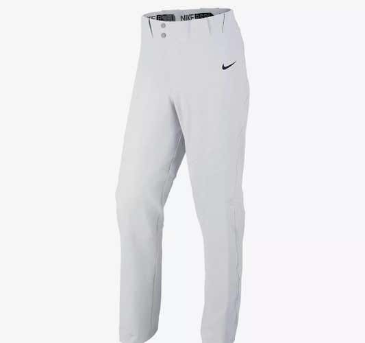 New Nike MENS L  Vapor Elite Baseball Pants White MLB MSRP $80 747223-100