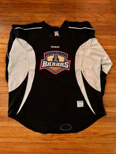 Authentic Reebok Oklahoma City Barons Goalie Practice Jersey 58+