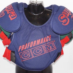 CCM SUPRA 210 SHOULDER CHEST PAD JR LARGE JUNIOR ICE ROLLER HOCKEY PLAYERS USED