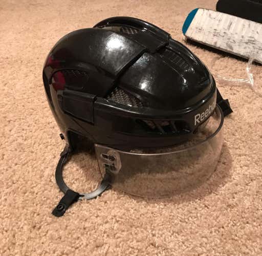 Used Reebok 11K Hockey Helmet With Visor - Size Small