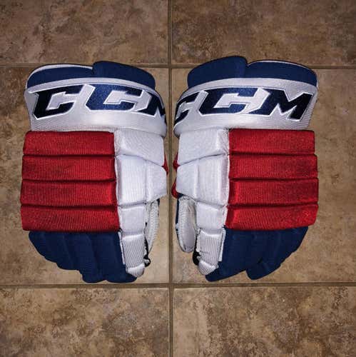 Pro Stock 13” CCM 4-Roll Gloves New York Rangers
