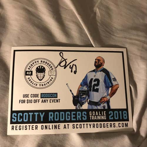Scotty Rodgers autographed card!!!!