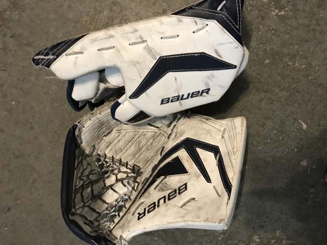Bauer Supreme S190 Goalie Glove & Blocker Regular Intermediate