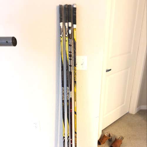 4 Bauer Hockey Sticks (all 60 Flex P92)