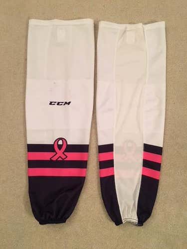 CCM Custom Sublimated Breast Cancer Awareness Socks