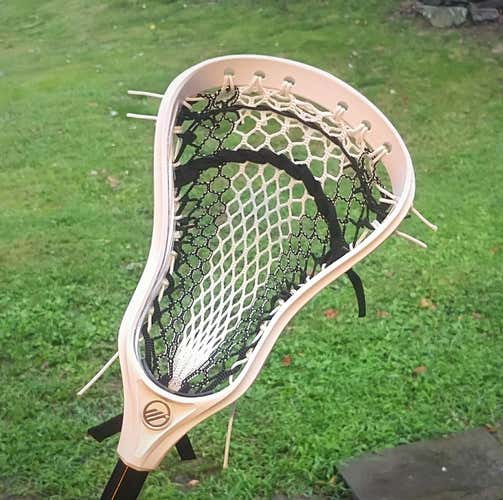 1 BNWT Maverik Tank U Lacrosse Head Hand Strung w/Mint Semi-Soft Mesh-NO TRADES