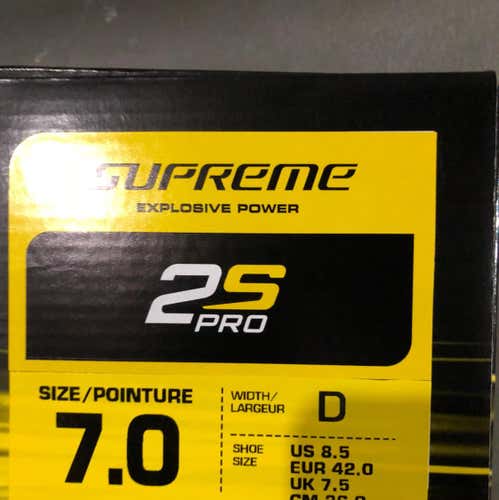 FS: Bauer 2S Pro, Size 7D, Brand-New