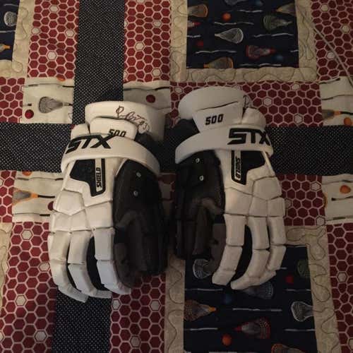 STX Shield 500 Goalie Gloves Used 1 Game