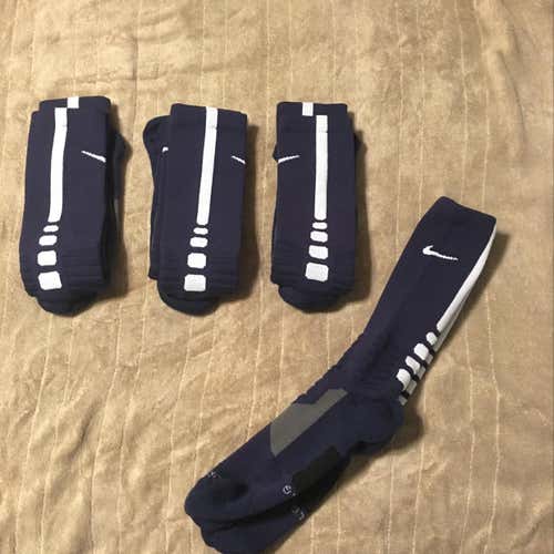 Lot Of 4 Pair NWOT Nike Elite Basketball Socks Men’s Large