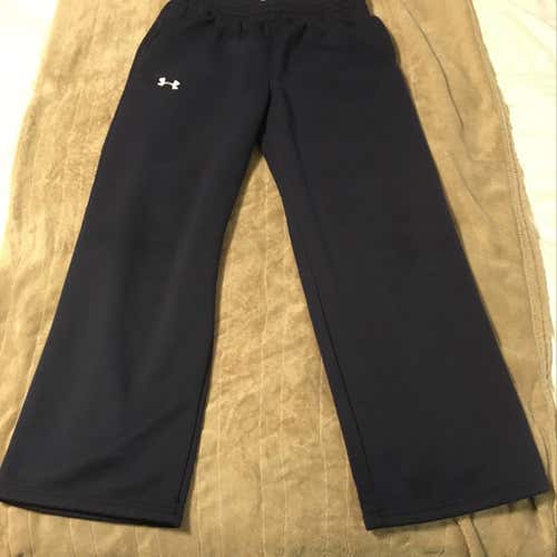 Under Armour Fleece-Lined Sweatpants Youth XL Color-Navy Blue