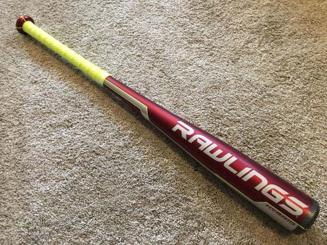 Rawlings VELO Big Barrel Baseball Bat ~ 29/19 ~ USSSA Stamp w/ New Lizard Skins