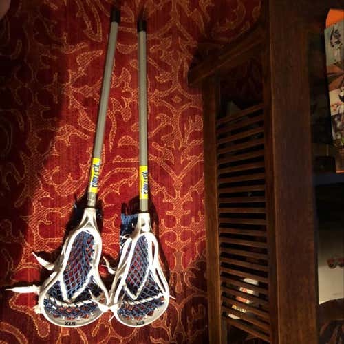 2 Mini Lacrosse Fiddle Sticks