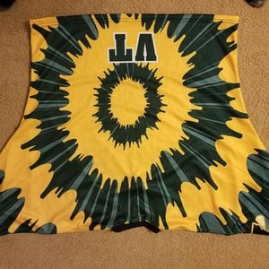 New! Vermont Pinnie! Green and Yellow TyeDie