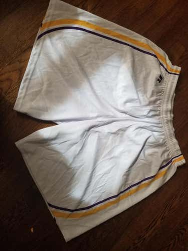 New! White Shorts with purple and yellow outline!