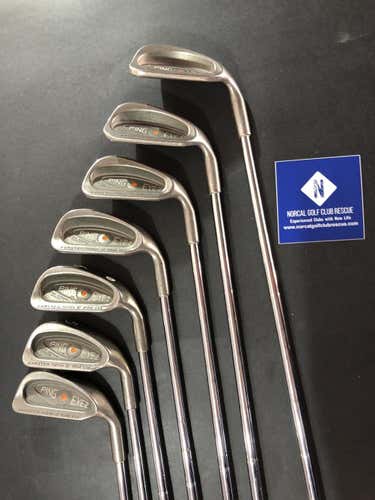 Ping Eye 2 Iron Set 4-PW Steel Stiff Right Orange Dot 38 in