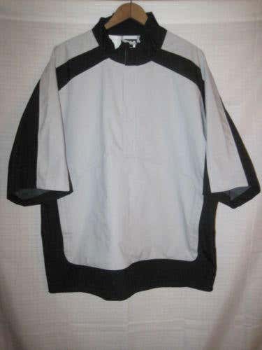 FootJoy DryJoys short sleeve waterproof golf rain jacket men's L gray black
