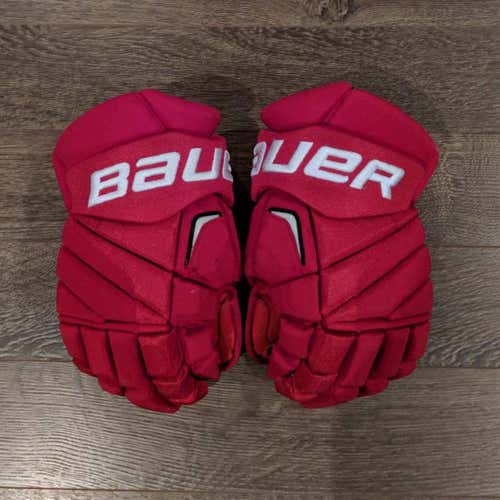 Used Red Wings PRO STOCK Bauer 14" Vapor APX2 Pro Gloves