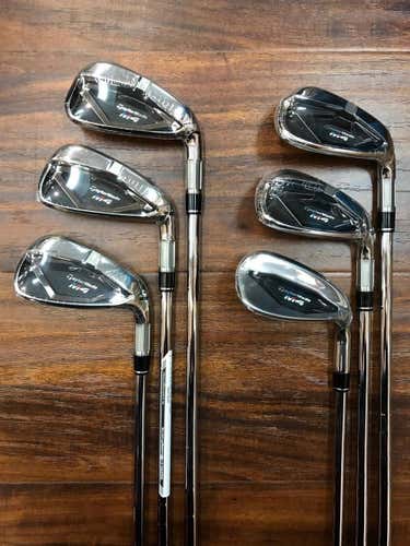 Brand New TaylorMade M4 Iron Set 5-PW Steel KBS Max 85 Stiff Flex Right Handed