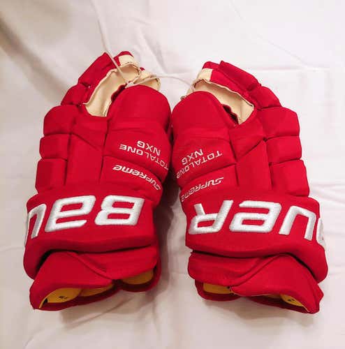 NEW Bauer Gloves Total One NXG 14' Red