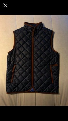 Vineyard Vines Blue Performance Mens Quilted Vest
