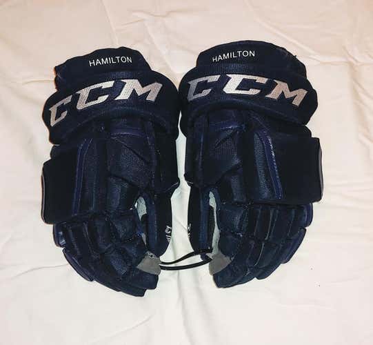 NEW CCM Gloves HG 12 14' Navy Blue w/ shot blocker