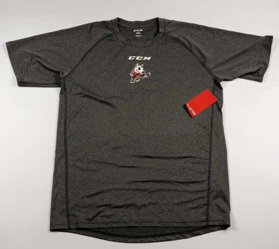 Pro Stock Pro Return Large CCM Speedwick Short Sleeve Shirt Niagara Ice Dogs