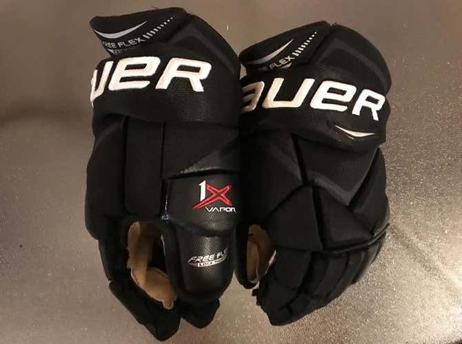 Bauer Vapor 1X Hockey Gloves Size 14” Pro Stock Black